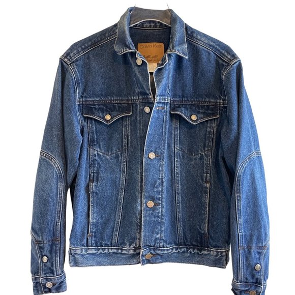 Calvin Klein Other - Vintage Calvin Klein Denim Trucker Jacket Mens S ( Womens M L ) 90s Blue Jean